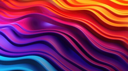 Fototapeta premium Wavy Smooth Colorful Background