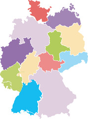 Germany vector country map sign symbol