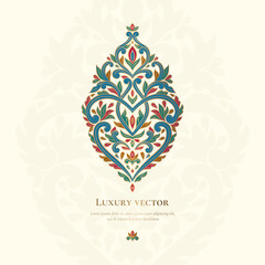 Luxury pattern on a white background. Vector mandala template. Golden design elements. Traditional Turkish, Indian motifs. Great for fabric and textile, wallpaper, packaging or any desired idea.
