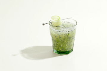 Es Timun Shredded Cucumber Ice with Sweet basil Seed