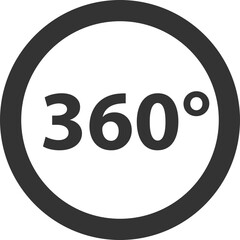 360 degree view vector icon