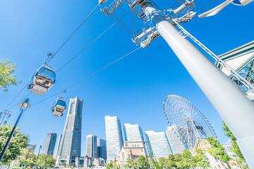横浜みなとみらいの都市景観【神奈川県・横浜市】　
Yokohama Minato Mirai cityscape - Kanagawa, Japan