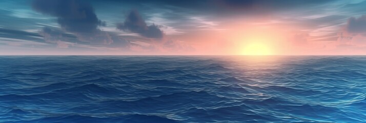 Obraz premium Minimalistic design with a muted blue shade. Modern background. Generative AI