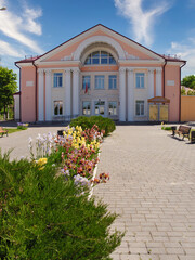 Gomel, BELARUS - MAY 26, 2023: The district center is the city of Buda Kosheleva. house of culture