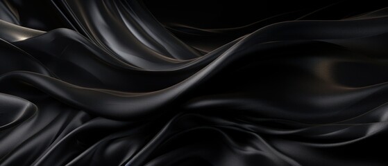 Obraz premium Minimalistic design with a muted black shade. Modern background. Generative AI