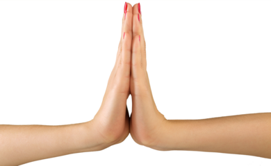 Elegant young woman hands with manicure