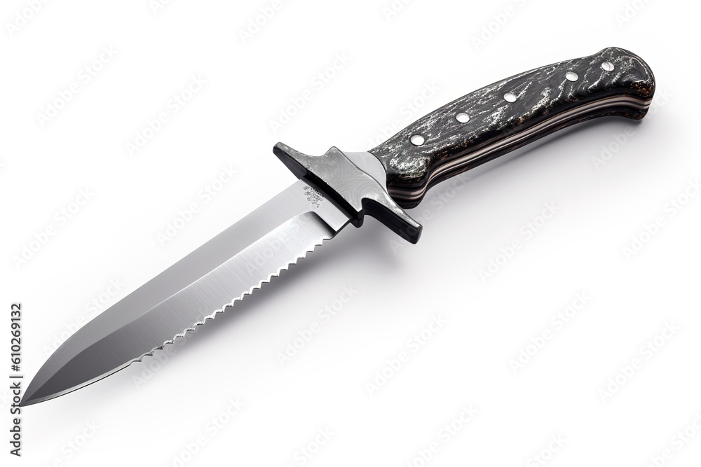 Poster knife isolated on white background. generated by ai.