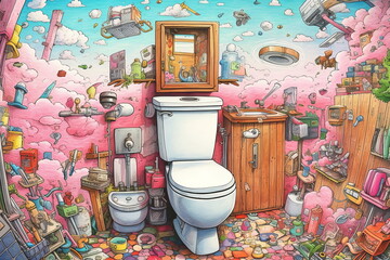 トイレの便器,Generative AI AI画像
