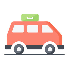 Tour Van Flat Icon