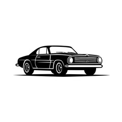 Classic Muscle Car Illustration