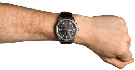 Classy Men's Silver Wrist Watch