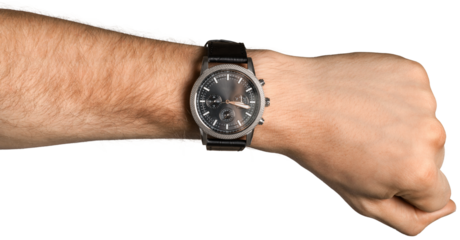 Classy Men's Silver Wrist Watch