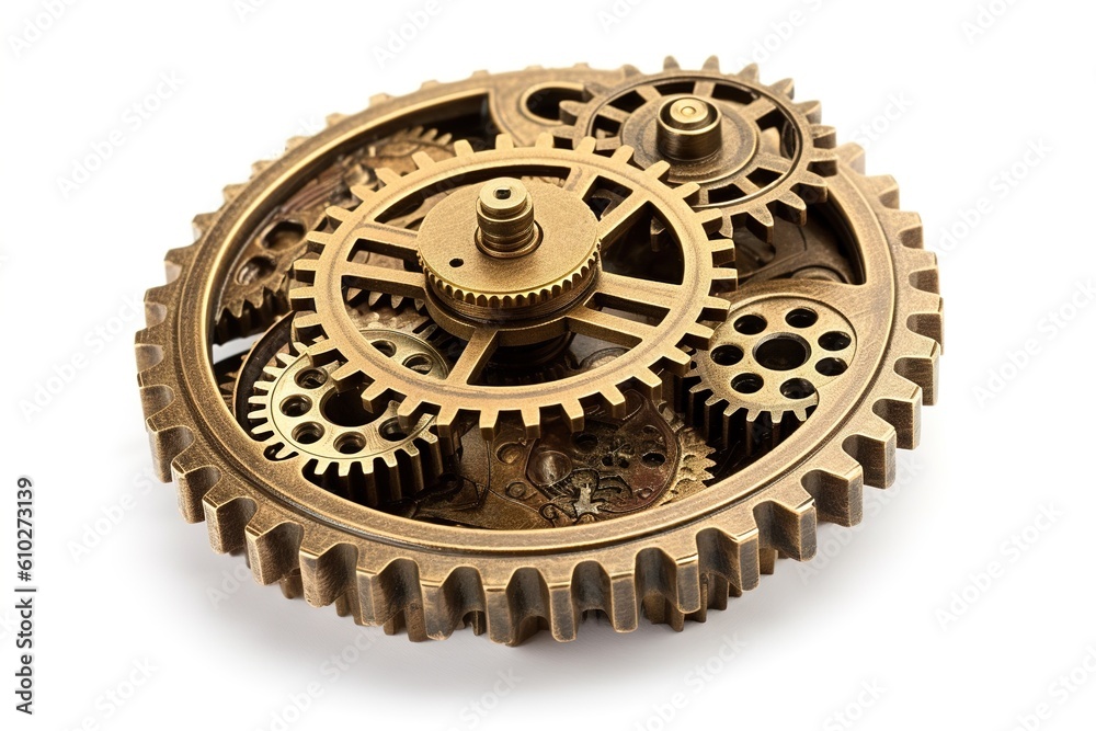 Poster cog isolated on white background. generated by ai.