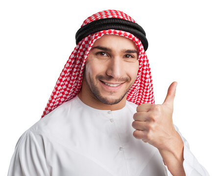 Successful happy Arabic business man