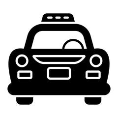 Taxi Glyph Icon