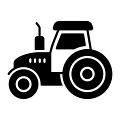 Tractor Glyph Icon