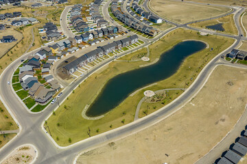 Brighton Common Park in the city of Saskatoon, Saskatchewan, Canada