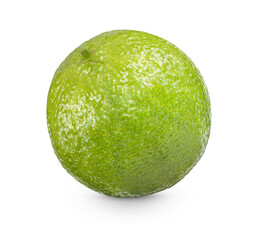Fresh lime isolated on white backghround