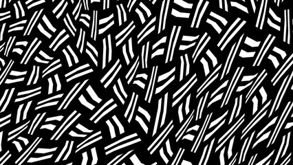 Striped background. Black and white stripes. Monochrome ornamental background. Design for decor, print. Background in 4k format  3840 х 2160.