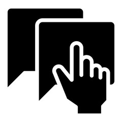 Obraz premium communication glyph 