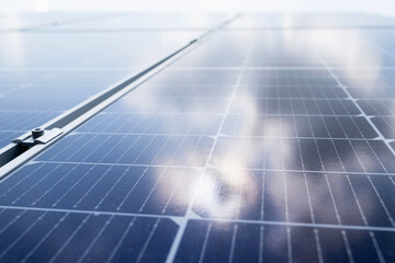 Close up solar panel background