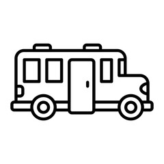 School Bus Outline Icon