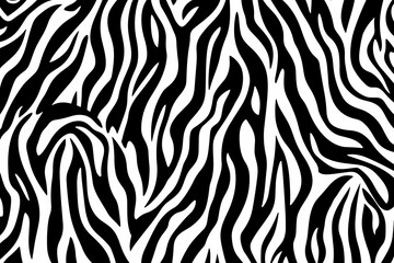 Fototapeta na wymiar Doodle inspired Zebra print pattern pattern, cartoon sticker, sketch, vector, Illustration