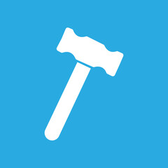 hammer icon on a white background, vector illustration