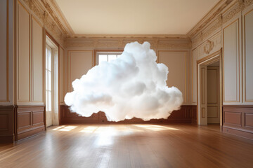 Clouds in the room.