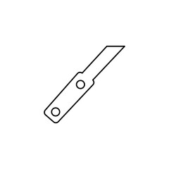 knife icon on a white background, vector illustration