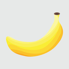 Cartoon bananas. yellow fruit, tropical fruits, Isolated vector illustration icon