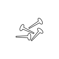 nails icon on a white background, vector illustration