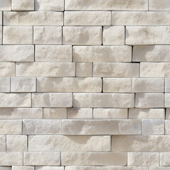 Limestone block brick wall texture, seamless tileable pattern for 3D modeling and architecture