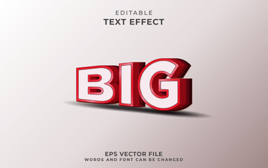 3d big text effect	