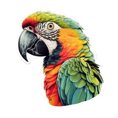 Fototapeta premium parrot character sticker