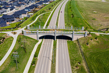 Green Bridge in the city of Saskatoon, Saskatchewan, Canada