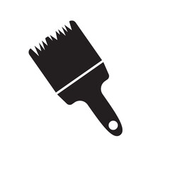 Paint brush icon . Paint brush logo . Vector illustration image