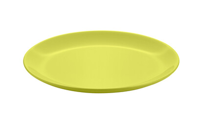 ceramic green plate isolated on transparent png