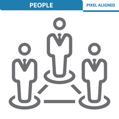 People Icon. Man, Men, Businessman, Businessmen, Politician, Lawyer, Suit