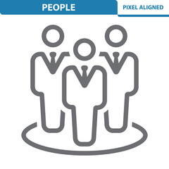 People Icon. Man, Men, Businessman, Businessmen, Politician, Lawyer, Suit