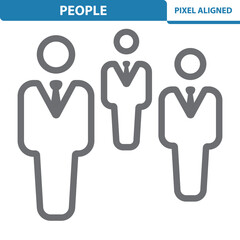 People Icon. Man, Men, Businessman, Businessmen, Politician, Lawyer, Suit