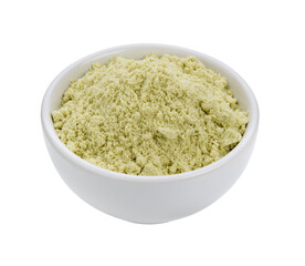 whey protein in a bowl on transparent png