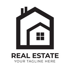 Corporate Creative Modern Abstract Minimal Real Estate Home House Logo Design