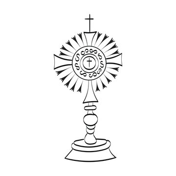 Corpus Christi. Christian Symbol for print or use as poster, card, flyer or T Shirt
