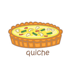 Alphabet Q For Quiche Vocabulary School Lesson Reading Writing