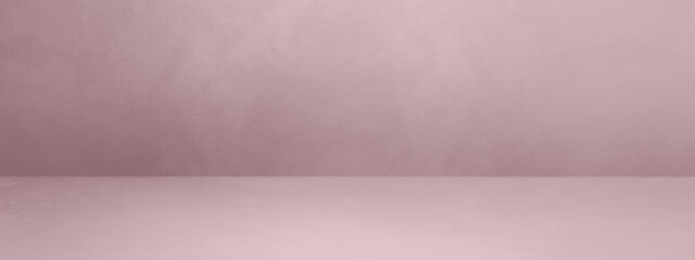 Empty light lilac pink concrete interior background