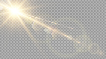 Vector transparent sunlight special lens flare light effect. Stock royalty free vector illustration. PNG	 - 610303346