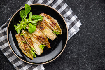 chicory food dish stewed vegetable meal snack on the table copy space food background rustic top view