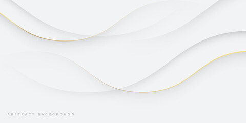 White background with golden lines