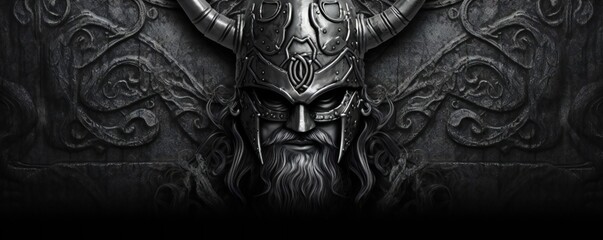 Viking art medieval style old culture background Generative AI